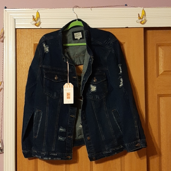 Wax Jean Jackets & Coats Distressed Denim Jacket Poshmark